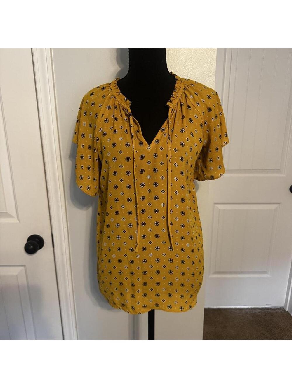 Loft Women's Yellow Blouse